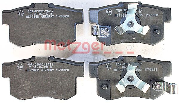 METZGER 1170328 Bremsbelagsatz, Scheibenbremse